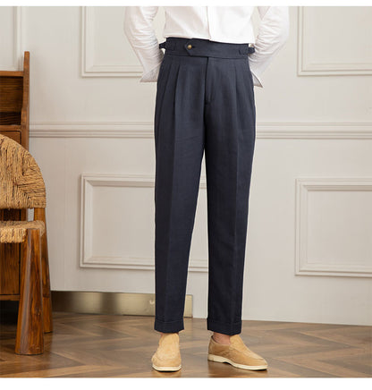 Cotton And Linen Casual Pants