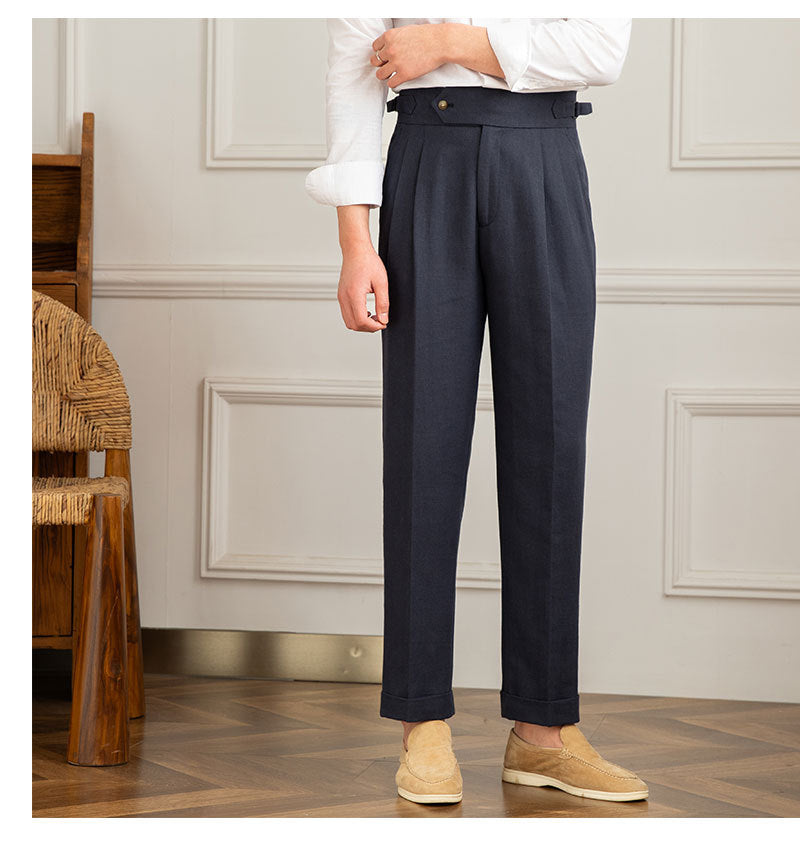 Cotton And Linen Casual Pants