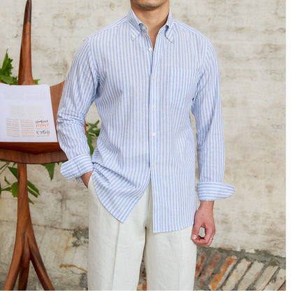 LINEN COTTON POLO