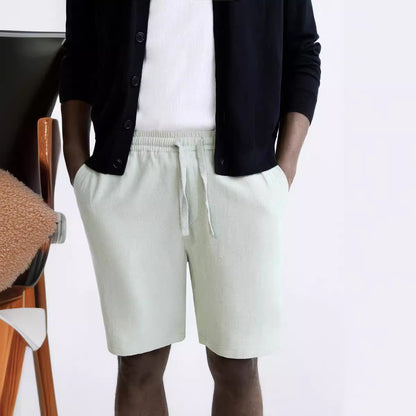 VICOSE LINEN BLENDED SHORTS