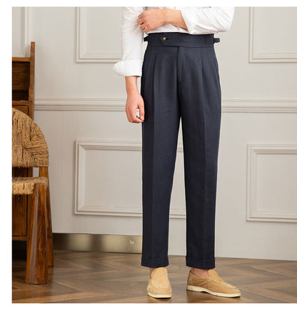 Cotton And Linen Casual Pants