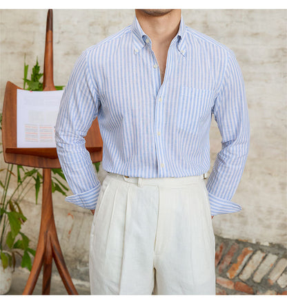 LINEN COTTON POLO