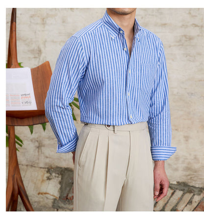 LINEN COTTON POLO