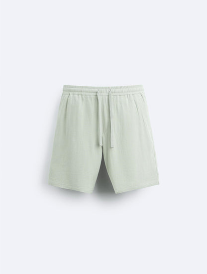 VICOSE LINEN BLENDED SHORTS