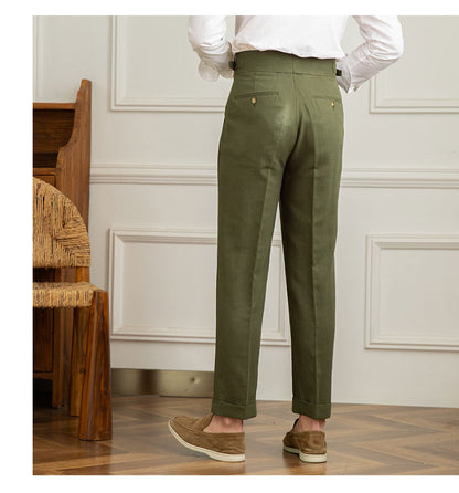 Cotton And Linen Casual Pants