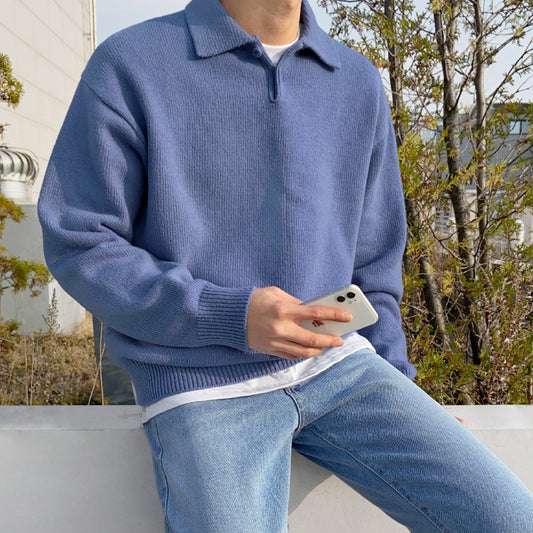 EVEDORE LONG SLEEVE POLO