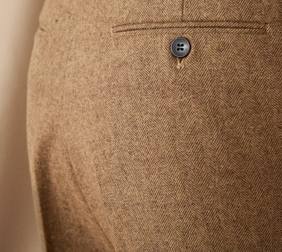 Naples Casual High Waist Straight Trousers