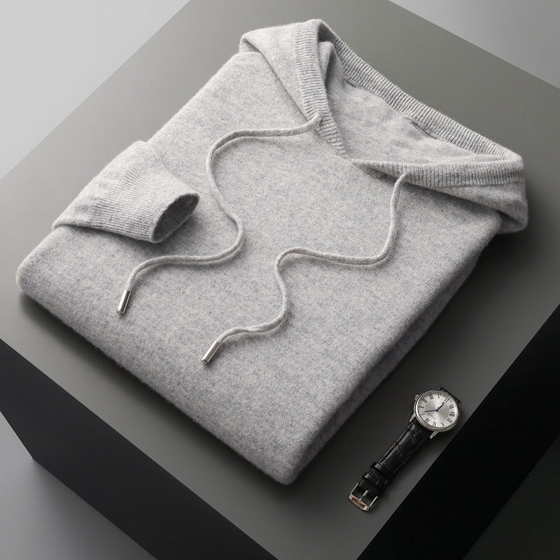 CASHMERE MERINO WOOL HOODIE